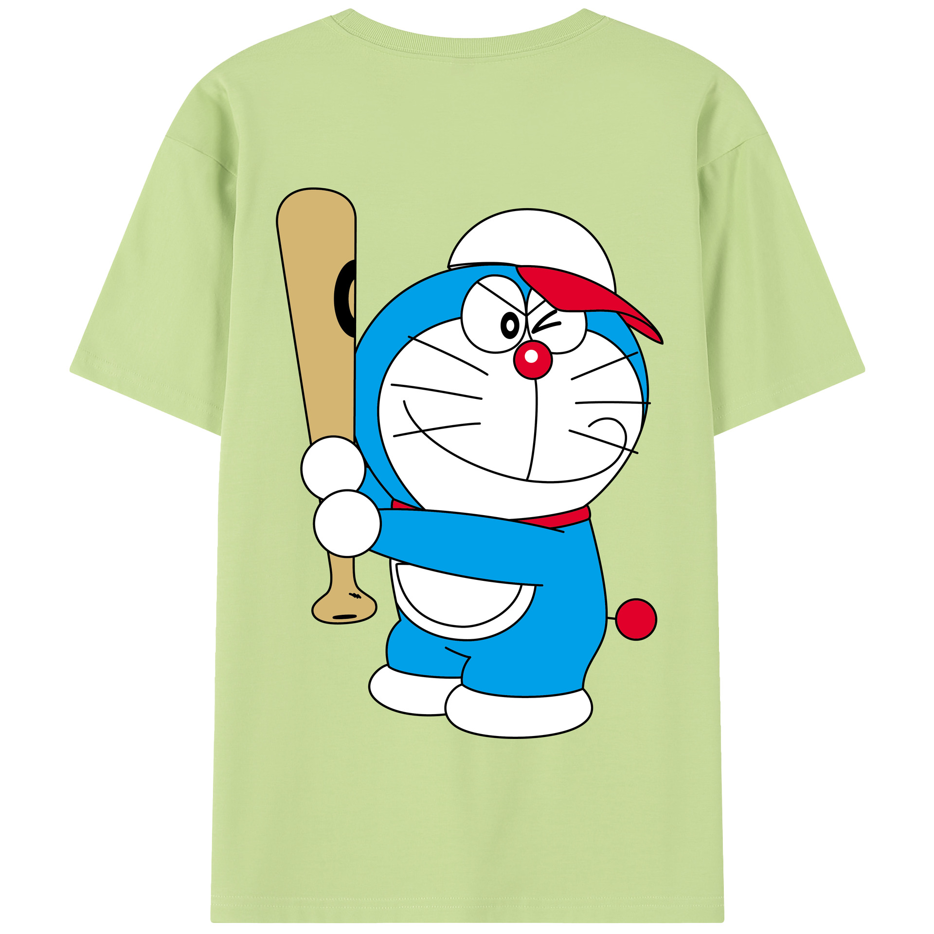 （画像用） ドラえもん Doraemon 綿100％半袖Tシャツ（背面プリント）